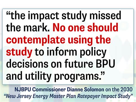 ratepayer impact measure test